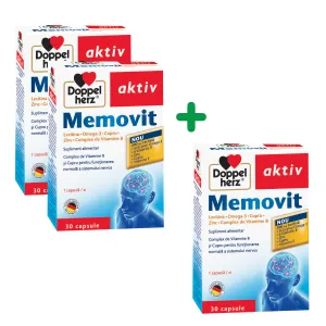 Pachet Memovit, 30 capsule, Queisser Pharma