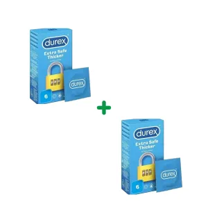 Pachet Prezervative Durex Extra safe, 6 bucati, Reckitt Benckiser Healthcare