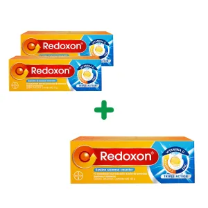 Pachet Redoxon Triple Action , 10 comprimate efervescente , Bayer