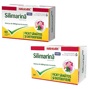 Pachet Silimarina Forte 60 comprimate si Silimarina Forte 30 comprimate, Walmark Romania