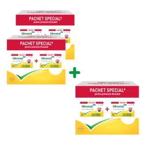 Pachet Silimarina Forte 60 comprimate + Silimarina Forte 30 comprimate, Walmark Romania