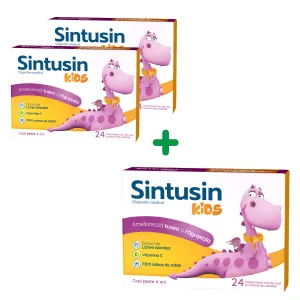 Pachet Sintusin Kids, 24 comprimate moi, Natur Produkt Zdrovit