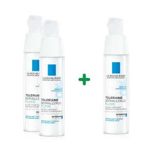 3 LA PREt DE 2 - Pachet Toleriane Dermallergo fluid hidratant, 40 ml, L`Oreal Romania