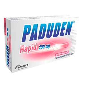 Paduden rapid 200 mg, 10 comprimate filmate, Terapia