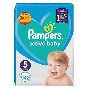 Pampers Active Baby scutece, Marimea 5, 11-16 kg, 42 bucati, Procter & Gamble Distribution