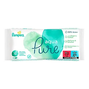 Pampers Aqua Pure servetele umede, 12 bucati, Procter & Gamble Distribution