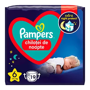 Pampers Night Pants scutece-chilotel de noapte, Marimea 6, 15+ kg, 19 bucati, Procter & Gamble Distribution