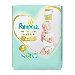 Pampers Premium Care Pants scutece chilotel, Marimea 5, 12-17 kg, 20 bucati, Procter & Gamble Distribution