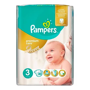 Pampers Premium Care scutece Marimea 3, 5-9 kg, 20 bucati, Procter & Gamble Distribution