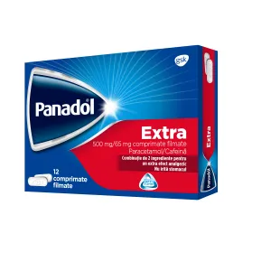 Panadol Extra 500 mg/65 mg, 12 comprimate filmate, Haleon