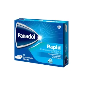 Panadol Rapid 500 mg, 12 comprimate filmate , Haleon