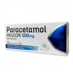 Paracetamol 500 mg, 20 comprimate, AC Helcor Pharma SRL, Ac Helcor Pharma