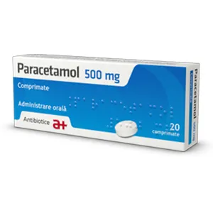 Paracetamol 500 mg, 20 comprimate, Antibiotice