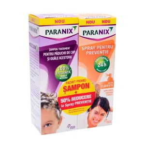 Paranix sampon, 100 ml + Paranix Spray preventie, 100 ml x 50% Reducere, Omega Pharma