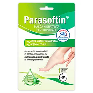 Parasoftin mască hidratantă pentru picioare, 1 pereche, Natur Produkt Zdrovit