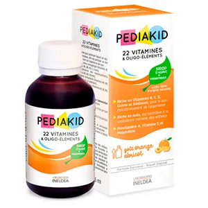 Pediakid sirop 22 Vitamine si Oligo-elemente, 125 ml, Laboratoires Ineldea
