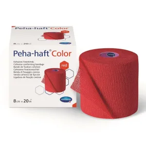 Peha-haft Color Red bandaj elastic, 8 cm x 20 m, Paul Hartmann