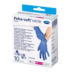 Peha-soft manusi nitril Fino, M, 10 bucati, Paul Hartmann