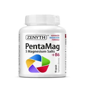 PentaMag complex de magneziu pentru sistem nervos si muschi, 90 Capsule, Zenyth