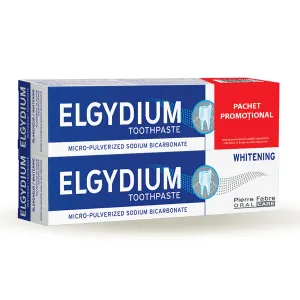 Pfoc Elgydium pasta dinti albire, 2 x 75 ml, Promo, MagnaPharm Marketing & Sales Romania