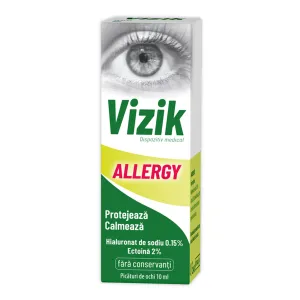 Picaturi pentru ochi Vizik Allergy, 10 ml, Zdrovit