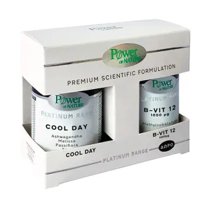 Platinum Combo Pack Cool day, 30 comprimate + B-Vit 12 1000 mcg, 20 comprimate, Power of Nature