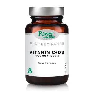 Platinum Vitamin C 1000mg & D3 1000ui, 30 comprimate, Power of Nature