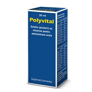 Polivital solutie orala picaturi, 20 ml, Pharco Impex