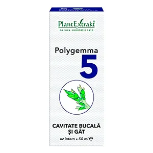 Polygemma Nr. 5, Cavitate Bucala si Gat, 50 ml, Plantextrakt