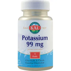 Potassium 99 mg, 100 capsule, Secom