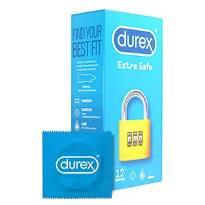 Prezervative Durex Extra safe, 12 bucati, Reckitt Benckiser Healthcare