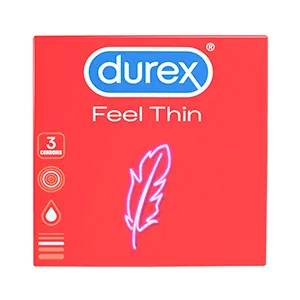 Prezervative Durex Feel Thin, 3 bucati, Reckitt Benckiser Healthcare