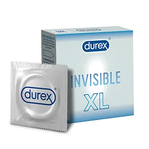 Prezervative Durex Invisible XL, 3 bucati, Reckitt Benckiser Healthcare