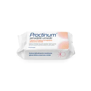 Proctinum servetele umede, 72 bucati, Natur Produkt Zdrovit