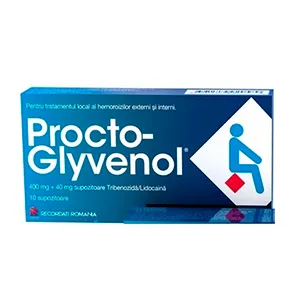 Procto-Glyvenol, 10 supozitoare, Recordati Ireland