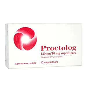 Proctolog 120 mg/10 mg, 10 supozitoare, Pfizer HCP Corporation