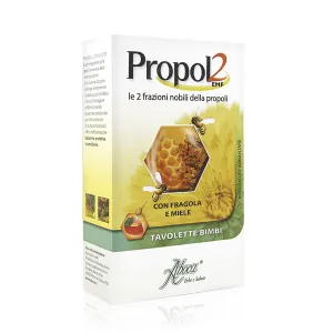 Propol 2 Emf tablete cu capsuni +  miere, 45 tablete, Aboca
