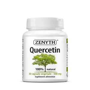 Quercetin 500 mg pentru imunitate si antioxidanti, 30 Capsule, Zenyth