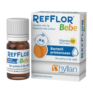 Refflor Bebe suspensie orala, 1 flacon, 9 g, Hyllan Pharma