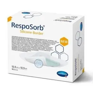 RespoSorb Silicone Border 12.5 cm x 12.5 cm,  10 bucati,  Paul Hartmann