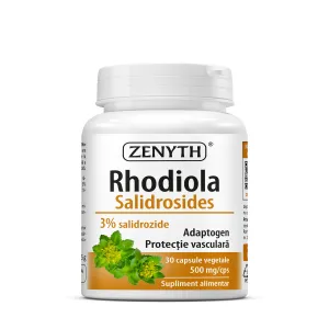 Rhodiola Salidrosides pentru energie si stres, 30 Capsule, Zenyth
