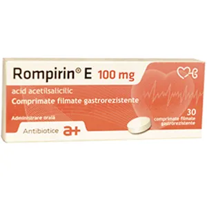 Rompirin E 100mg, 30 comprimate gastrorezistente, Antibiotice