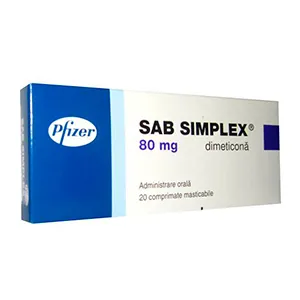 Sab simplex, 20 comprimate masticabile, Pfizer H.C.P. Corporation