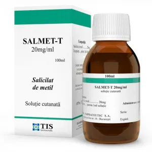 Salmet T, solutie cutanata 20Mg/ml, 100 ml, Tis Farmaceutic