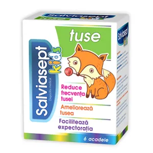 Salviasept Kids tuse, 6 acadele, Natur Produkt Zdrovit