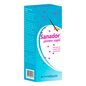 Sanador pentru copii, 150 mg/5ml, solutie orala, 100 ml, Laropharm