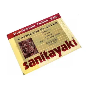 Sanitayaki Plasture antireumatic cu ardei 12 cm x 17 cm, 50 bucati, Axabio Medical
