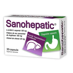 Sanohepatic, 30 capsule  , Natur Produkt Zdrovit