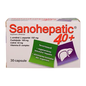 Sanohepatic 40+, 30 capsule, Natur Produkt Zdrovit