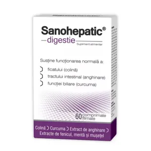 Sanohepatic Digestie, 60 comprimate, Natur Produkt Pharma